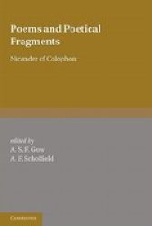 Poems And Poetical Fragments