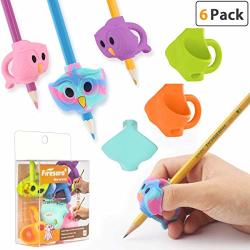 Pencil Grips Firesara Original Owl Pencil Grips Three Fingers Fixed Pencil Correction Grips For Kids Handwriting Posture Correction Children Adults Special Needs For Lefties