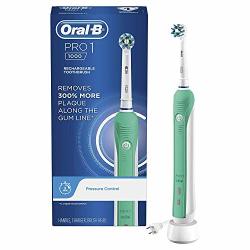 Oral-b 1000 Crossaction Electric Toothbrush Green Powered By Braun