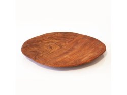 Rustic Wooden Serving Plate 29CM Rosewood