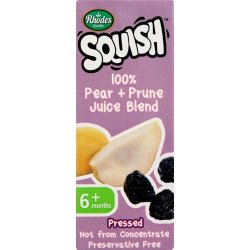 Rhodes Squish 100% Pear & Prune Juice 200ML