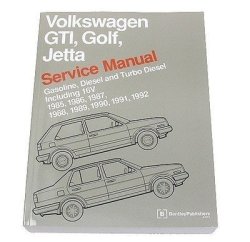 Volkswagen Vw Golf Jetta GTI Gasoline Diesel Turbo 16V Repair Manual Bentley