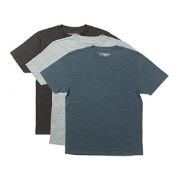 Street Hemmingway Men's Triblend Short Sleeve T-Shirt Pack Of 3 Premium Quality Comes In Heather Charcoal Athletic Heather Navy Heather Large