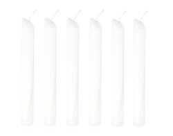 Solid Color Dripping Candle - Drip Candle 6 Pack White - 6 Candles Total