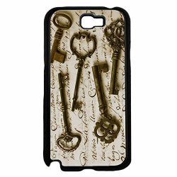 MyPhone Designs Vintage Brass Keys Plastic Fashion Phone Case Back Cover Samsung Galaxy Note II 2 N7100 Comes With Security Tag And Tm Cleaning Cloth