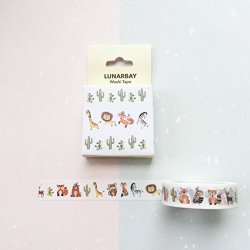 Limited Edition Washi Tape - Tribal Animals Washi Tape Cute Washi Tape Decoration Tape Japanese Washi Tape Masking Tape Lunarbaystore.com