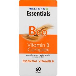 Clicks Healthbasics Vitamin B Complex 60 Softgels