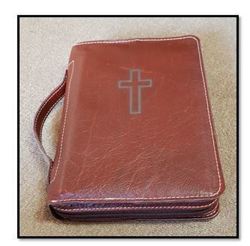 Genuine Leather Bible missal Carry Bag Case