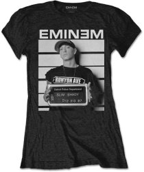 Eminem - Arrest Ladies Black T-Shirt Large
