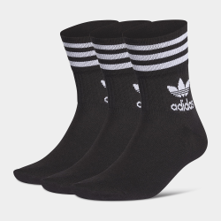 Adidas Originals Black Mid Crew Socks