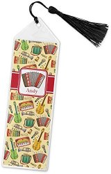 Vintage Musical Instruments Book Mark W tassle Personalized