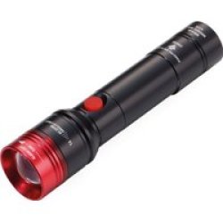 LED Torch With Emergency Light Car Eco Beam Black