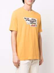 Diesel Mens T-JUST-C15 T-Shirt With Racing Print - Yellow XL