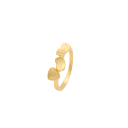 Grecian 18CT Gold Leaf Ring - 54 Gold