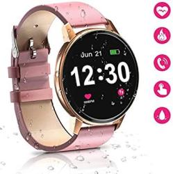 SmartWatch Labysj For Women IP68 Waterproof With 1.3 Inch Full Touch Screen Heart Rate Monitor Sleep Monitor Activity Tracker Pedometer Sms Call Notification Smart Watch