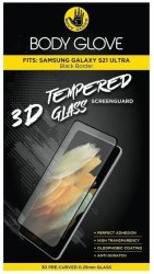 Body Glove Tempered Glass Screen Protector - Samsung Galaxy S21 Ultra - Black