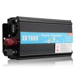 4000W 12V 24V Dc To 110V 220V Ac Solar Power Inverter LED Modified Sine Wave Converter Black - 1