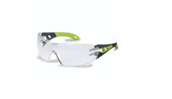 Uvex Pheos Clear Rifle Safety Glasses Black Green