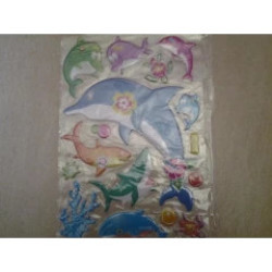 Dolphin Puffy Sticker Sheet Was R7 Now R3