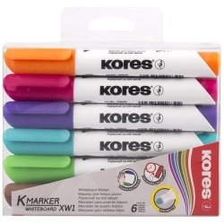 Whiteboard K-marker Set Of 6 Mixed Colours