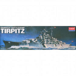 Pm:ac:s -academy - German Battleship Tirpitz 1:800