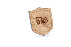 Concrete Mixer Lapel Pin Wooden Pin And Tie Tack Rustic And Minimalistic Groomsmen Gifts And Wedding Accessories