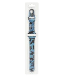 42 44MM Camo Apple Watch Band - Blue - Blue One Size