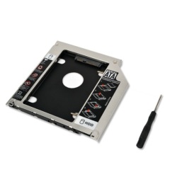 12.7mm Optical Bay Second Sata Hard Drive Caddy Module Tray Adapter For Laptop