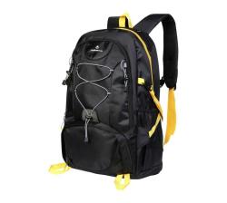 Volkano Clarence Series Outdoor 15.6 39.6 Cm Daypack In Black And Grey With 40 Litre Capacity And External Bungee Cords
