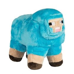 Jinx Minecraft Minecon 2017 Exclusive Sheep Plush Stuffed Toy Turquoise 10" Long