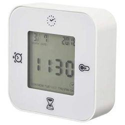 Plastic Battery Powered Digital Alarm Clock