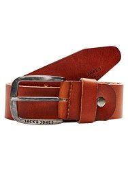 Jack And Jones Paul Leather Belt In Tan XL