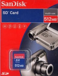 SanDisk 512MB Sd Secure Digital Memory Card