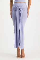 Savannah Wrap Tie Detail Skirt - Persian Violet - S