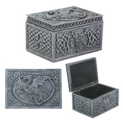 Ancient Celtic Relic Of The Dragon Chest Tombstone Hinged Jewelry Box  Keepsake Sculpture Figurine For Fantasy Collector Medieval Magic Fans |  Reviews Online | PriceCheck