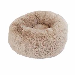 Plush Round Dog Cat Bed Puppy Kennel Pet Cat Bed Fluffy Plush Soft Warm Deep Sleep Bed Washable Pet Supplies Comfortable Bed Suitable For
