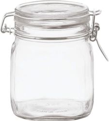 Clear Tight Storage Jars- 2 Pieces