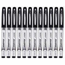 Baoke Premium Gel Pen Gel Ink Pen With 0.5 Millimeter Metal Tip 12 Pack Gel Pen PC978 Black