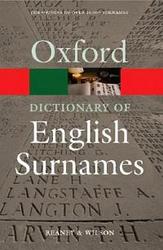 A Dictionary of English Surnames. by P.H. Reaney Oxford Paperback Reference