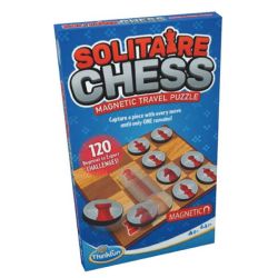 Solitaire Chess Magnetic Travel Set With 120 Challenges