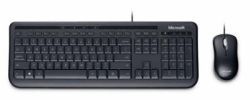 Microsoft Wired Desktop 600 Keyboard & Mouse Black USB Busin