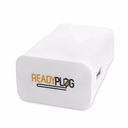 Readyplug USB Wall Charger For: Sharper Image Wireless Bluetooth Water Dancing Speakers White 2 Inches