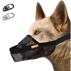 Nose Strap Dog Muzzle Prevent From Taking Off By Dogs For Small Medium And Large - S Beige