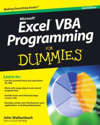 Microsoft Excel Vba Programming For Dummies 2010