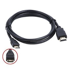 Durpower 6FT 1080P MINI HDMI Audio Video Tv Mini-hdmi Cable Cord Lead For Sanyo VPC-CA102 VPC-FH1 VPC-SH1 E x Camera