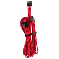 - Premium Individually Sleeved Pcie Cables Dual Connector Type 4 Gen 4 - Red