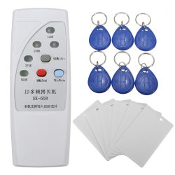 Sk-658 13pcs 125khz Rfid Id Card Reader Writer Copier Duplicator With 6 Cards tags Kit