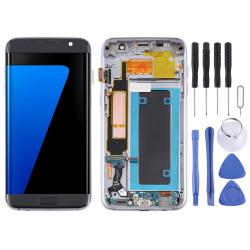 Oled Material Lcd Screen And Digitizer Full Assembly With Frame For Samsung Galaxy S7 Edge SM-G935F Black