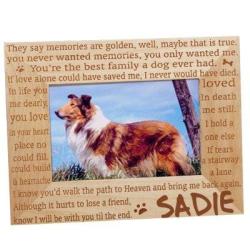 GiftsForYouNow Engraved Til' The End Pet Memorial Wood Picture Frame 4" By 6
