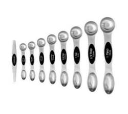 Magnetic Measuring Spoons Set Stainless Steel With Leveler